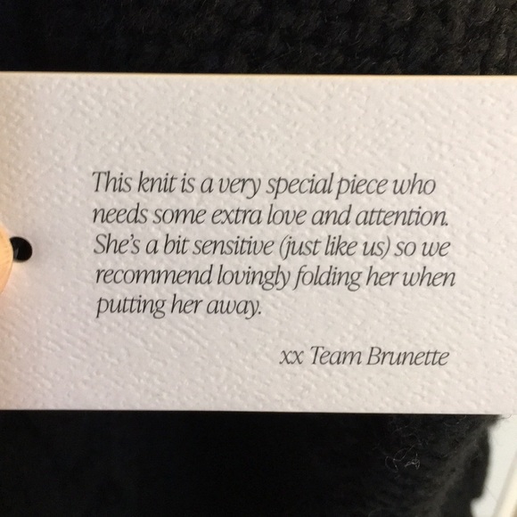 NWT 3XL/4XL BRUNETTE THE LABEL Big Sister Adele Cableknit Sweater Dress, Black - Picture 12 of 16